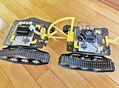 状況に応じてロボット同士が連結