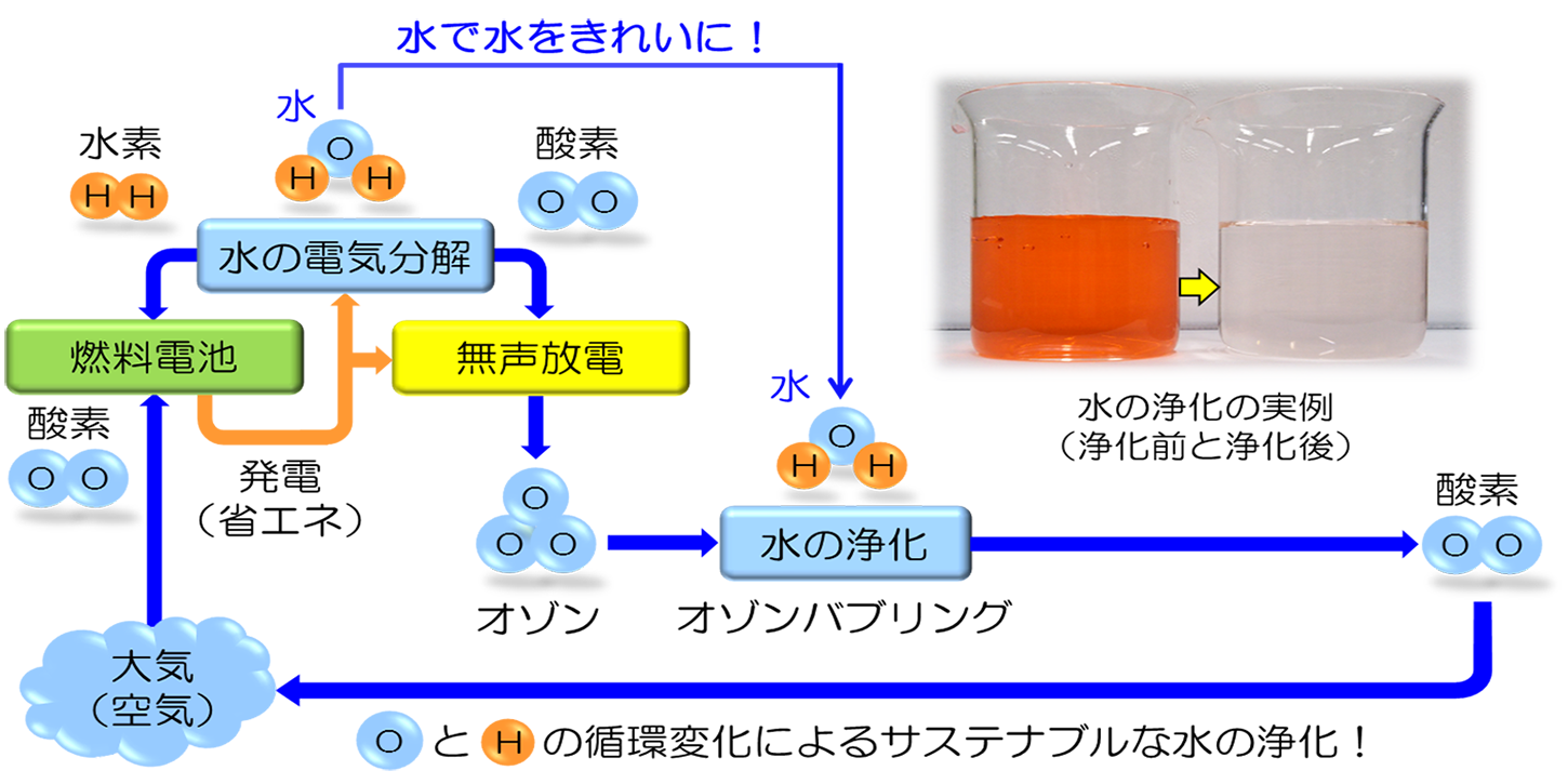 水で水をきれいにする