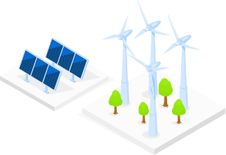 ソーラーパネルと風力発電